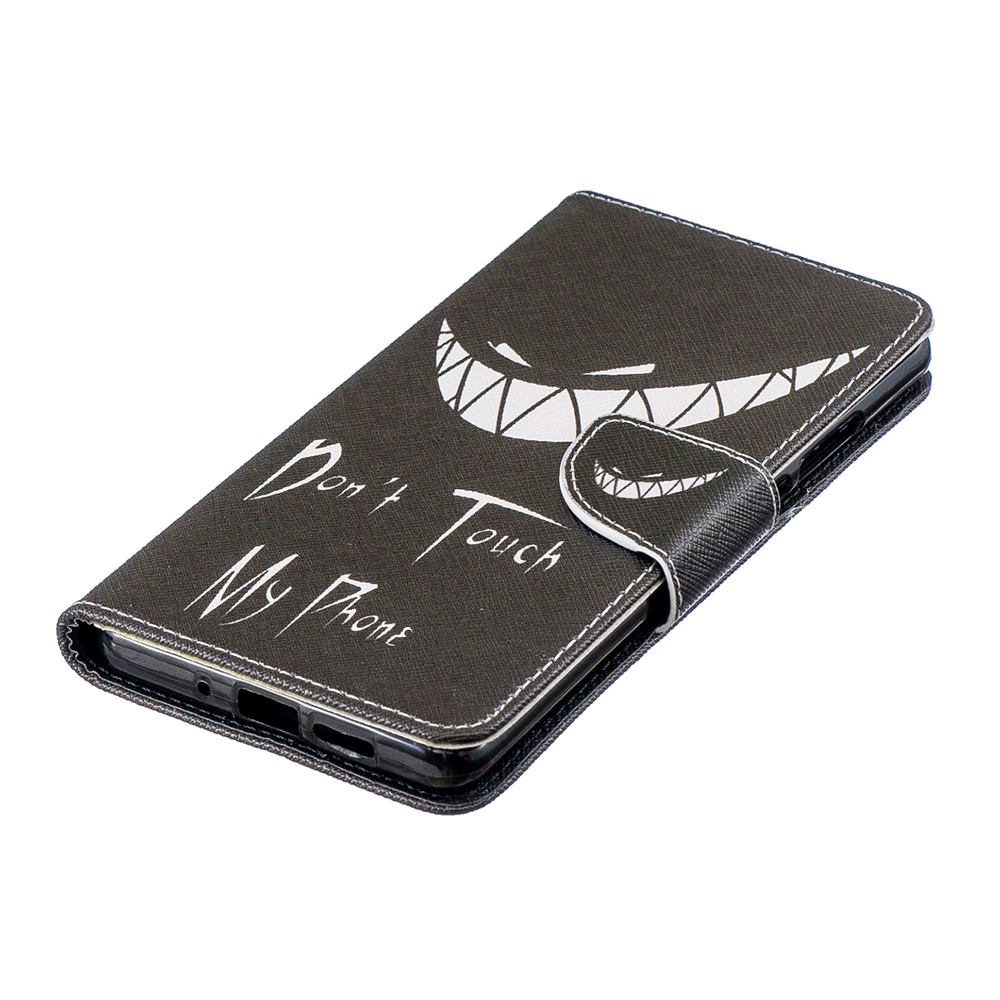 Pattern Printing Stand Leather Wallet Case for Huawei P30 Pro - Do not Touch My Phone-6