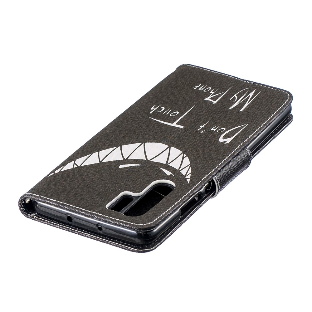 Pattern Printing Stand Leather Wallet Case for Huawei P30 Pro - Do not Touch My Phone-7