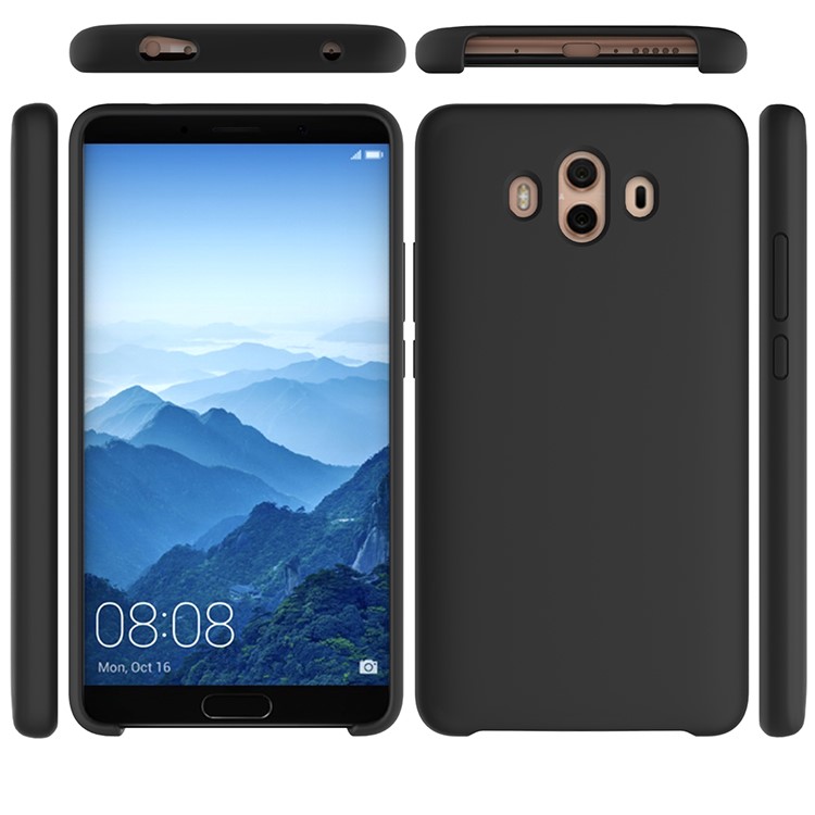 Liquid Silicone Phone Case for Huawei Mate 10 - Black-5
