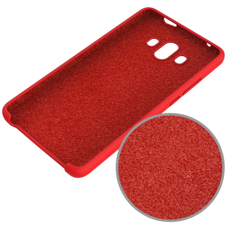 Liquid Silicone Phone Cover for Huawei Mate 10 - Red-3