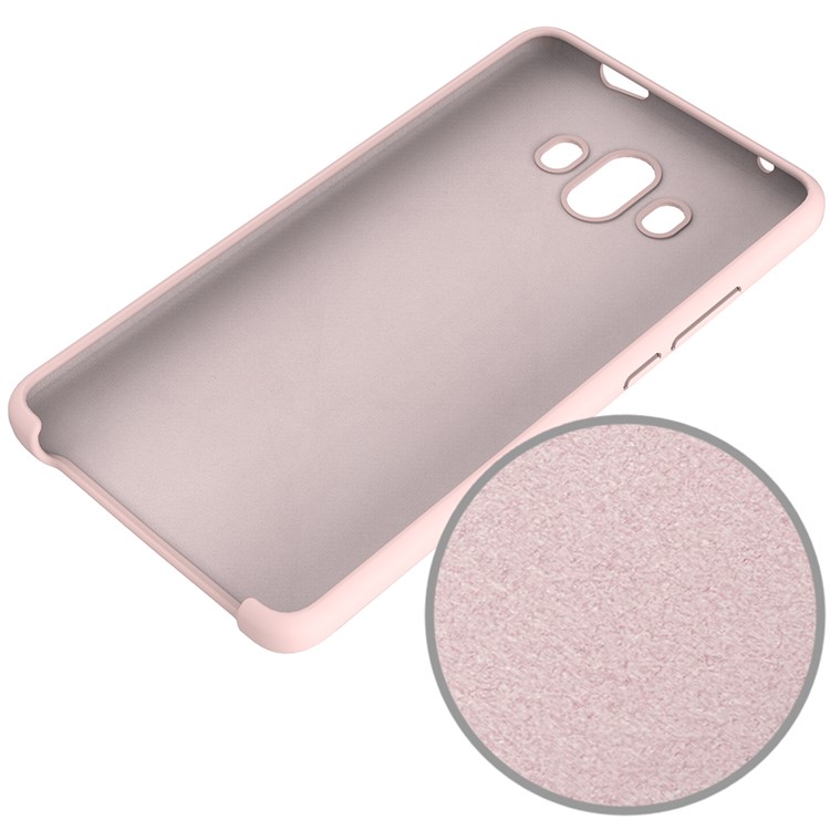 Liquid Silicone Cellphone Cover for Huawei Mate 10 - Pink-3
