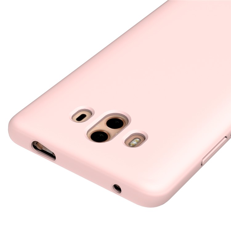 Liquid Silicone Cellphone Cover for Huawei Mate 10 - Pink-4