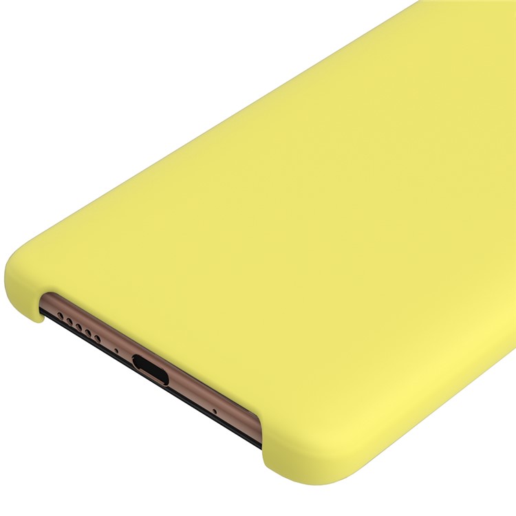 Liquid Silicone Cell Phone Case for Huawei Mate 10 - Yellow-2