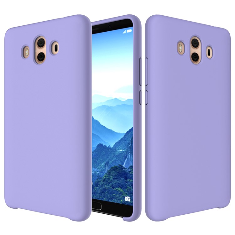 Liquid Silicone Mobile Cover for Huawei Mate 10 - Purple-1