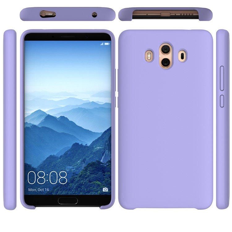 Liquid Silicone Mobile Cover for Huawei Mate 10 - Purple-5