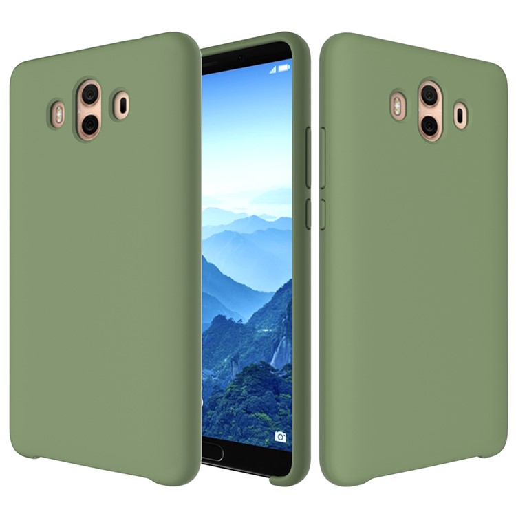 Liquid Silicone Phone Accessory Shell for Huawei Mate 10 - Green-1