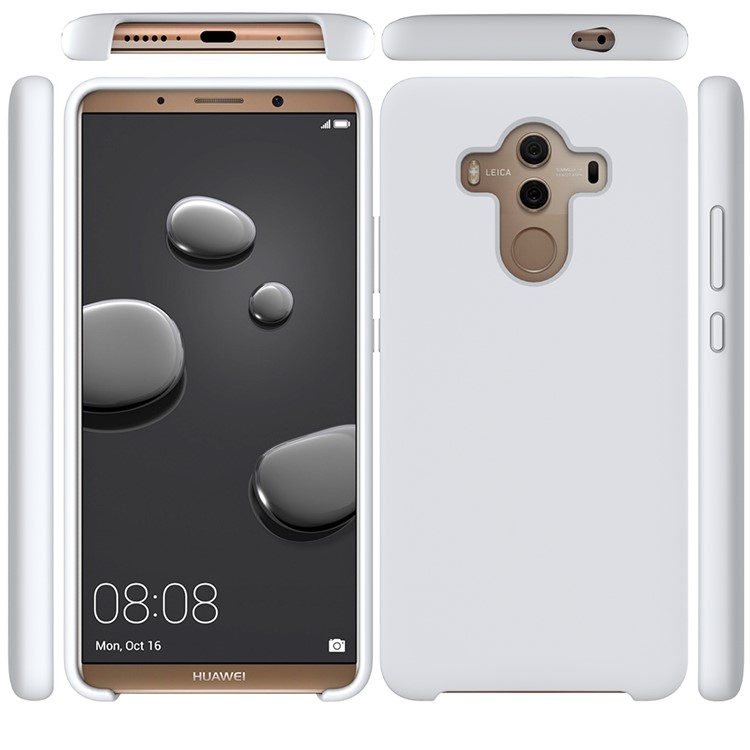 Liquid Silicone Mobile Shell for Huawei Mate 10 Pro - White-5