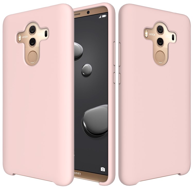 Liquid Silicone Accessory Shell for Huawei Mate 10 Pro - Pink-1