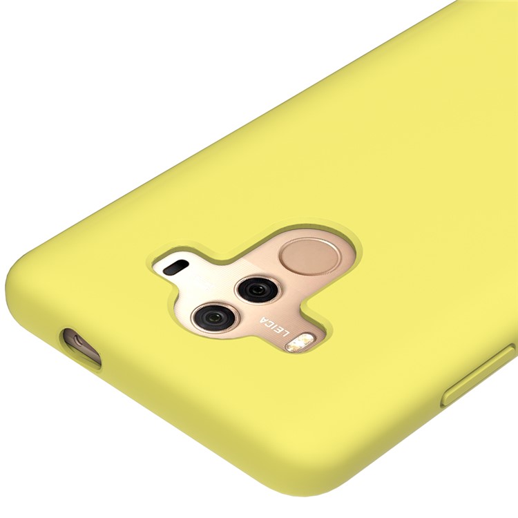Liquid Silicone Phone Case for Huawei Mate 10 Pro - Yellow-2