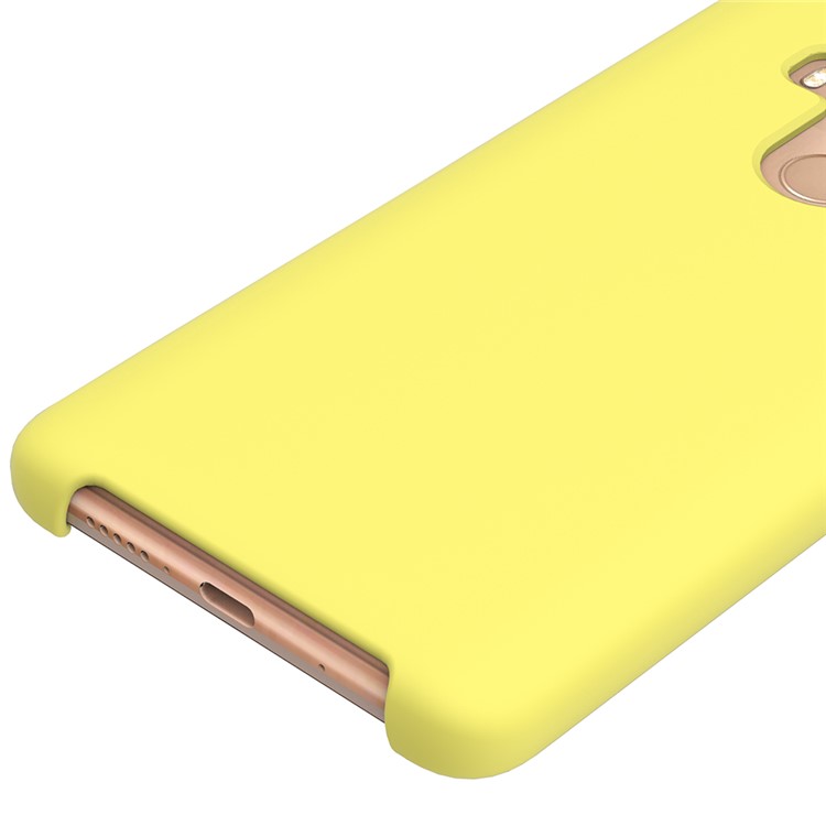 Liquid Silicone Phone Case for Huawei Mate 10 Pro - Yellow-4