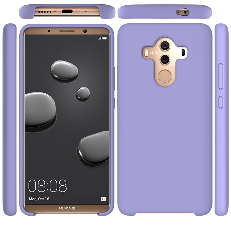 Cubierta De Silicona Líquida Para Huawei Mate 10 Pro - Púrpura-5