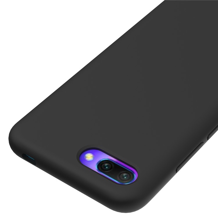 Liquid Silicone Protector Case for Huawei Honor 10 - Black-3