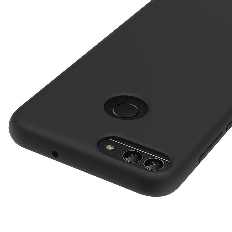 Liquid Silicone Protector Case for Huawei Honor 9 Lite / Honor 9 Youth Edition / P Smart (2017) / Enjoy 7S (China) - Black-2