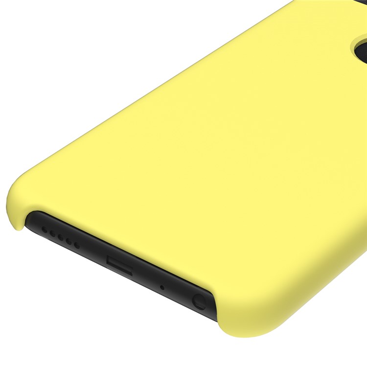 Liquid Silicone Protector Casing for Huawei Honor 9 Lite / Honor 9 Youth Edition / P Smart (2017) / Enjoy 7S (China) - Yellow-4
