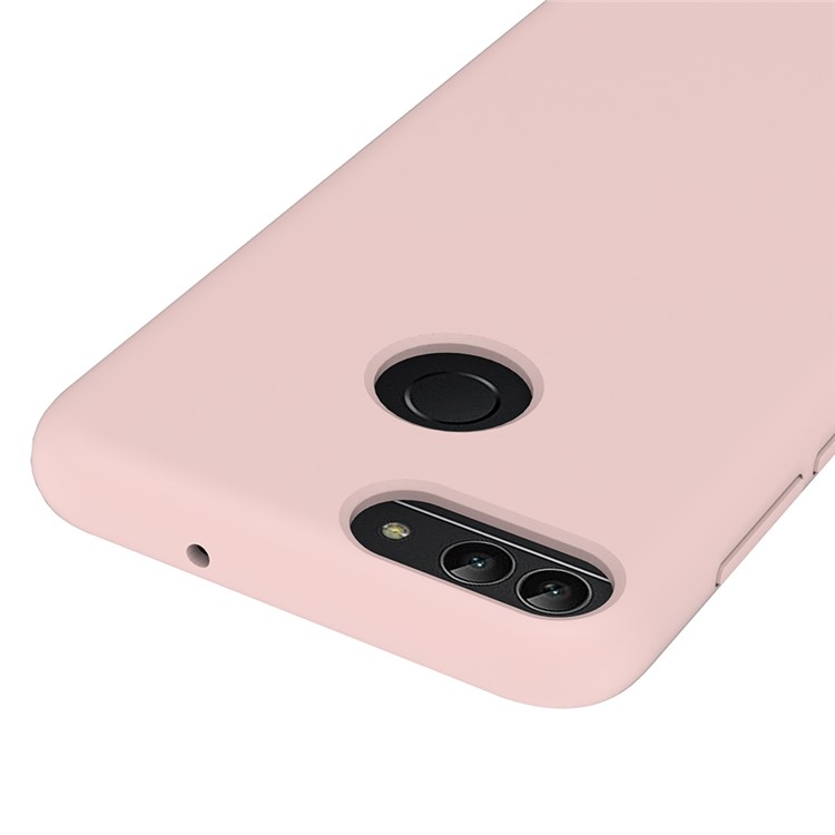 Flüssiger Silikon-Schutz-Handyfall Für Huawei Ehre 9 Lite / Ehre 9 Jugendausgabe / P Smart (2017) / 7s Genießen (China) - Rosa-2