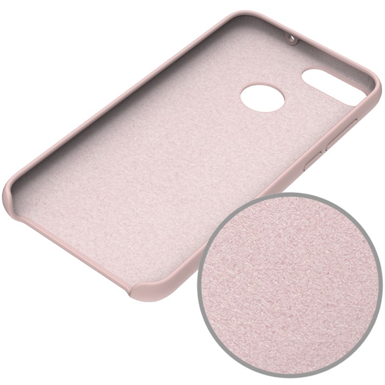 Flüssiger Silikon-Schutz-Handyfall Für Huawei Ehre 9 Lite / Ehre 9 Jugendausgabe / P Smart (2017) / 7s Genießen (China) - Rosa-3