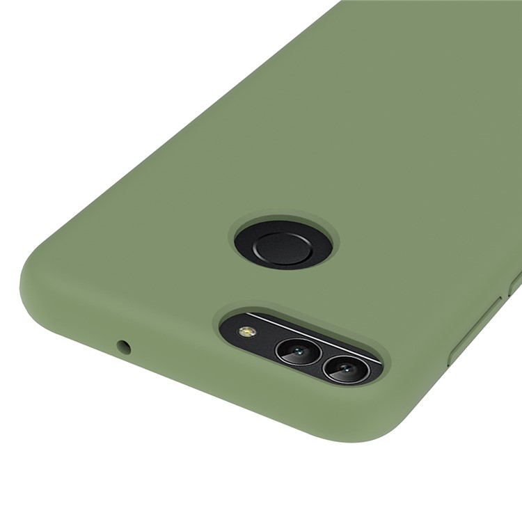 Liquid Silicone Protector Mobile Phone Case for Huawei Honor 9 Lite / Honor 9 Youth Edition / P Smart (2017) / Enjoy 7S (China) - Green-2