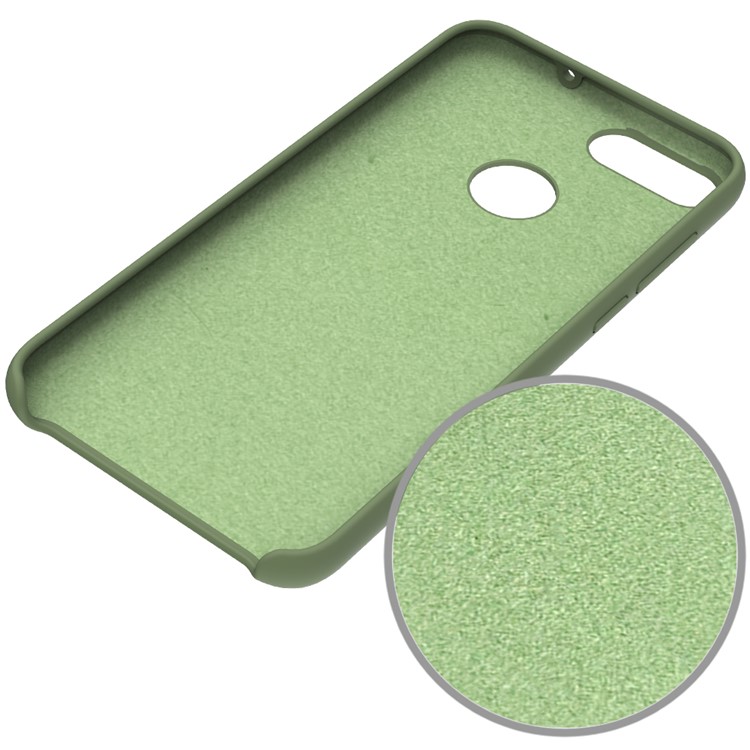 Liquid Silicone Protector Mobile Phone Case for Huawei Honor 9 Lite / Honor 9 Youth Edition / P Smart (2017) / Enjoy 7S (China) - Green-3