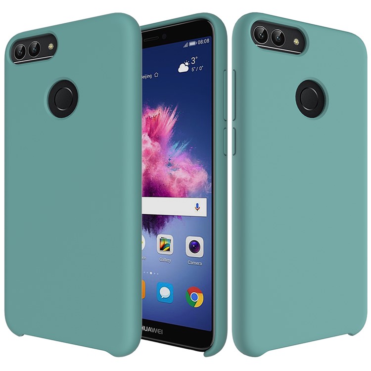 Funda Protectora De Silicona Líquida Para Huawei Honor 9 Lite / Edición Juvenil Honor 9 / P Inteligente (2017) / Disfruta 7s (china) - Cian-1
