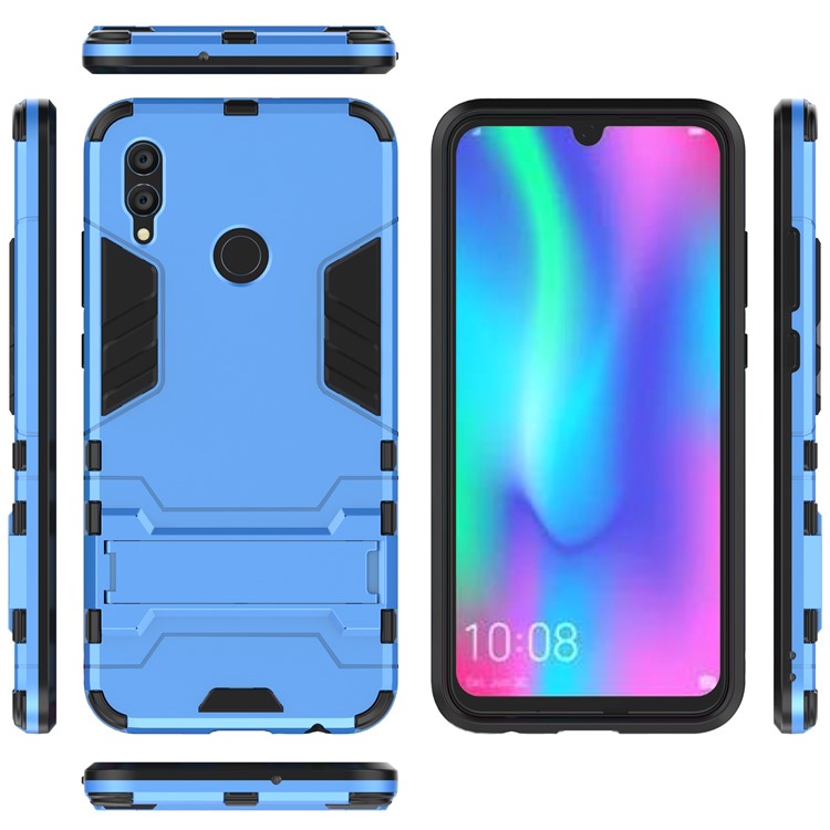 Cool Guard Plastic + TPU Hybrid Cell Phone Case with Kickstand for Huawei Honor 10 Lite - Baby Blue-2