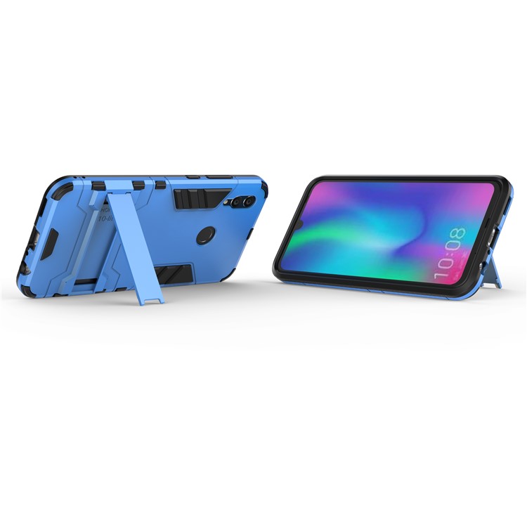Cool Guard Plastic + TPU Hybrid Cell Phone Case with Kickstand for Huawei Honor 10 Lite - Baby Blue-3