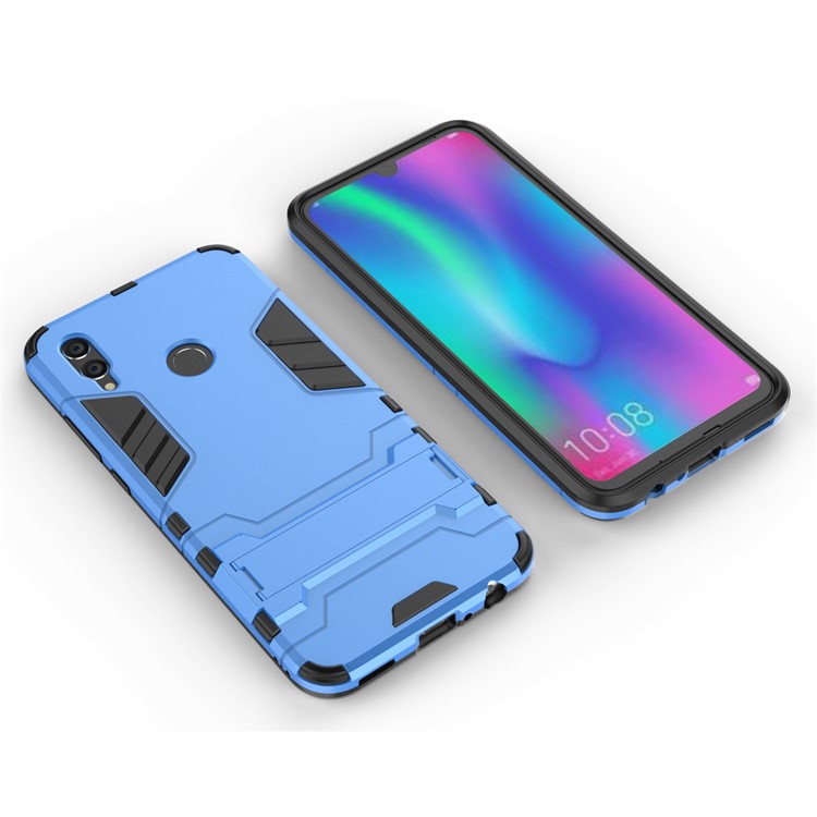 Cool Guard Plastic + TPU Hybrid Cell Phone Case with Kickstand for Huawei Honor 10 Lite - Baby Blue-4