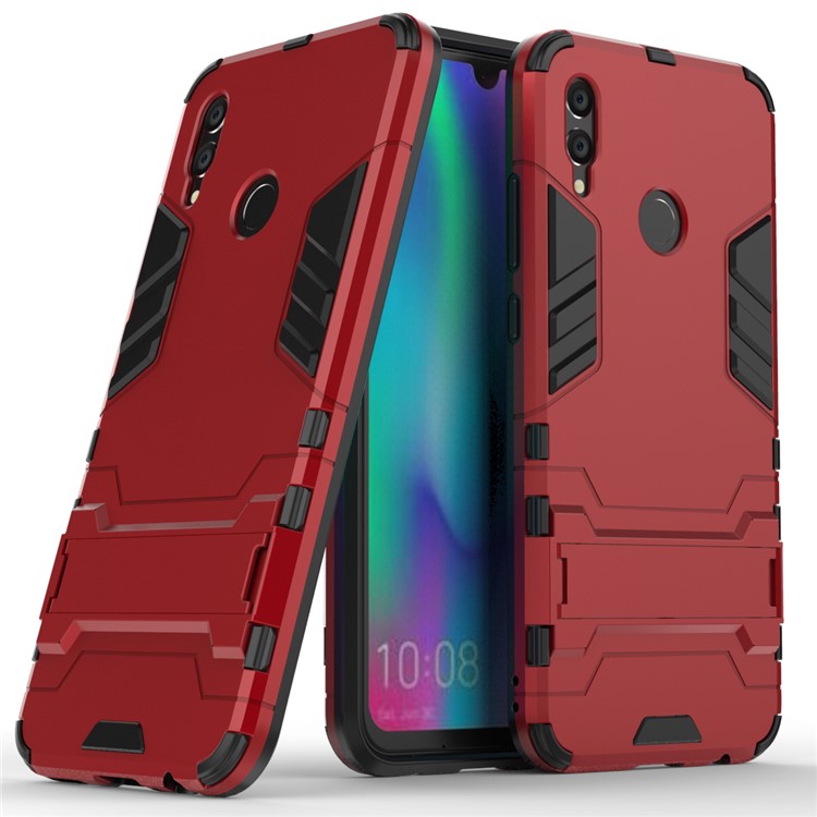 Cool Guard PC + TPU Combo Case with Kickstand for Huawei Honor 10 Lite - Red-1