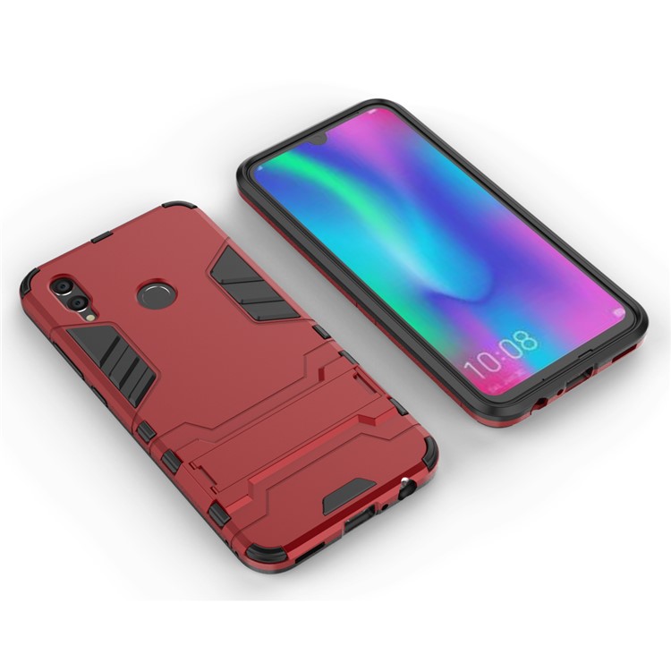 Cool Guard PC + TPU Combo Case with Kickstand for Huawei Honor 10 Lite - Red-4