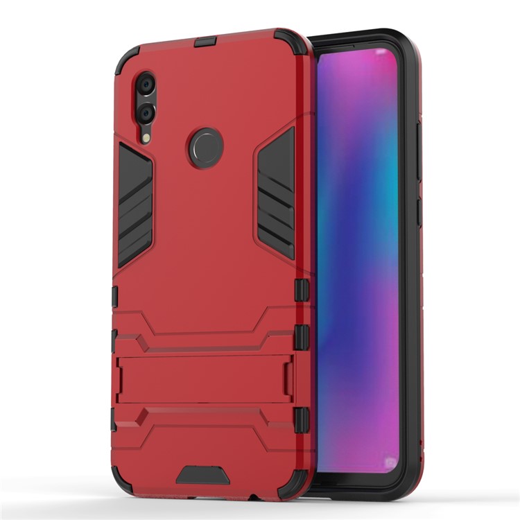 Cool Guard PC + TPU Combo Case with Kickstand for Huawei Honor 10 Lite - Red-5