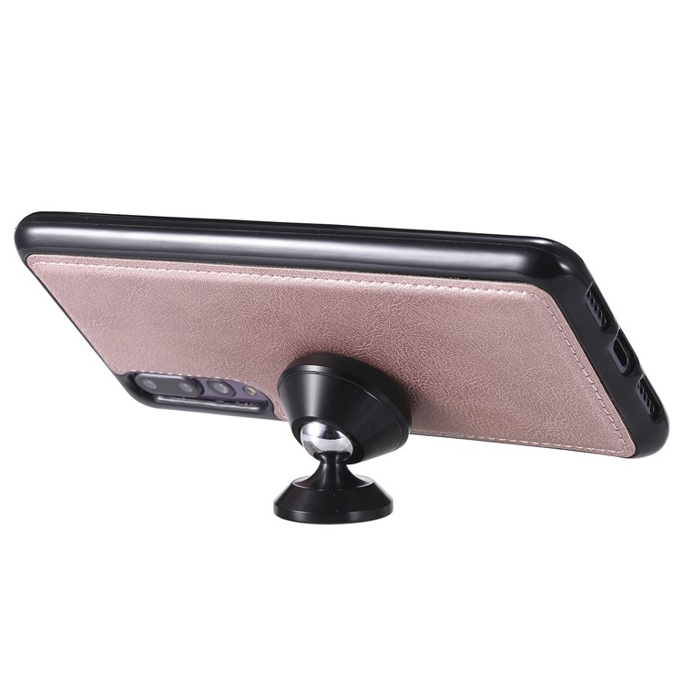 Magnetic Detachable 2-in-1 Wallet Leather Casing for Huawei P20 Pro - Rose Gold-6