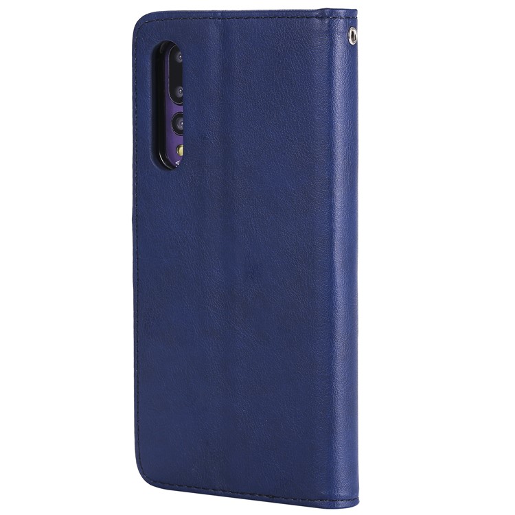 Magnetic Detachable 2-in-1 Stand Leather Mobile Cover for Huawei P20 Pro - Blue-3