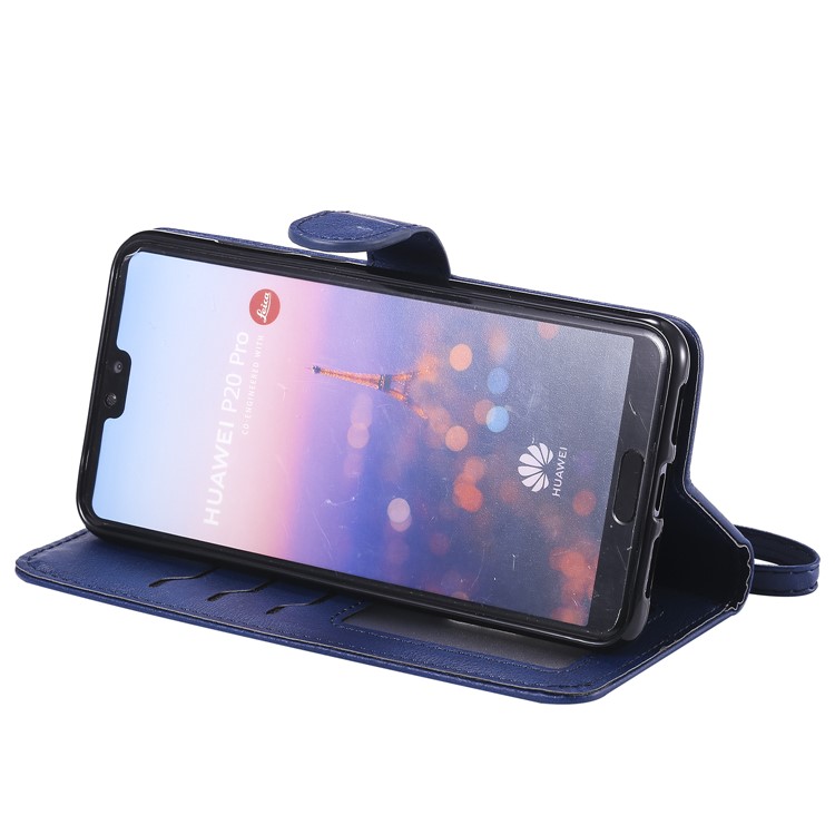 Magnetic Detachable 2-in-1 Stand Leather Mobile Cover for Huawei P20 Pro - Blue-5