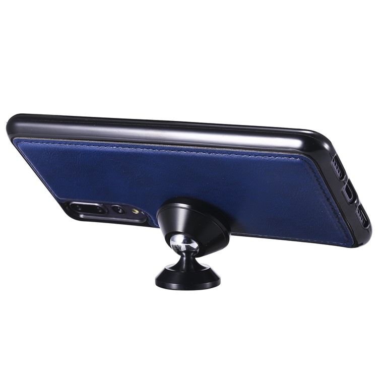 Magnetic Detachable 2-in-1 Stand Leather Mobile Cover for Huawei P20 Pro - Blue-6