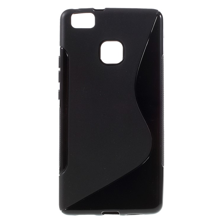 S-line Pattern TPU Cover Case for Huawei P9 Lite - Black-1