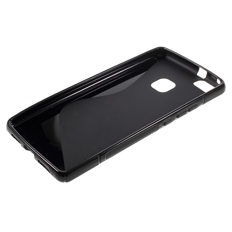 S-line Pattern TPU Cover Case for Huawei P9 Lite - Black-3