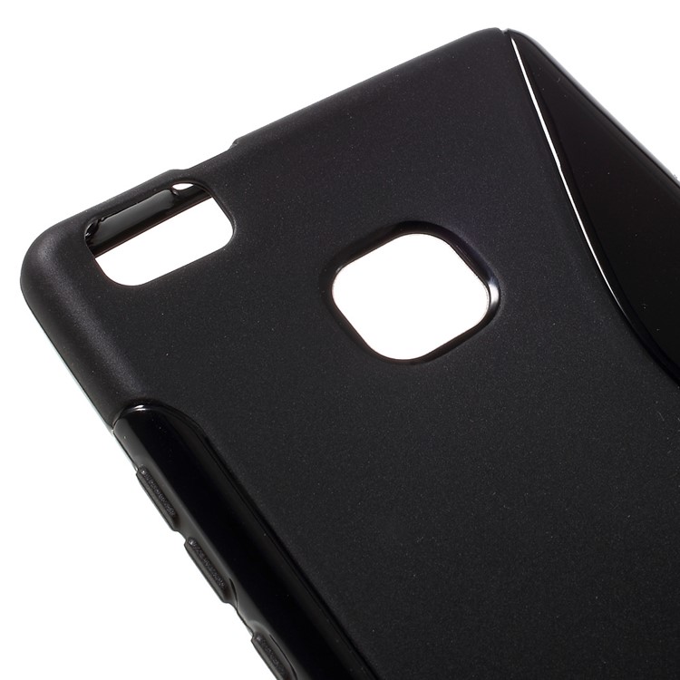 S-line Pattern TPU Cover Case for Huawei P9 Lite - Black-4