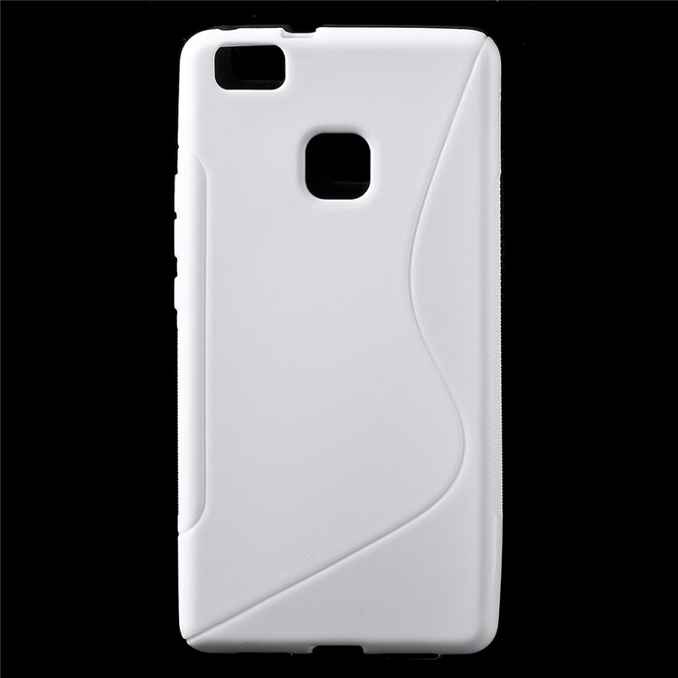 S-line Pattern Soft TPU Cover for Huawei P9 Lite - White-1