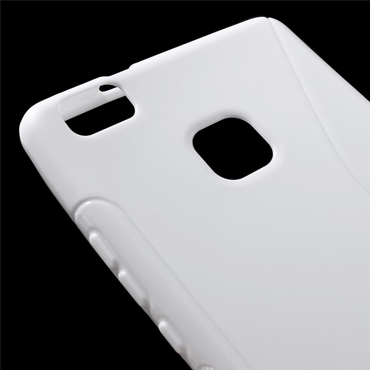 S-line Pattern Soft TPU Cover for Huawei P9 Lite - White-4