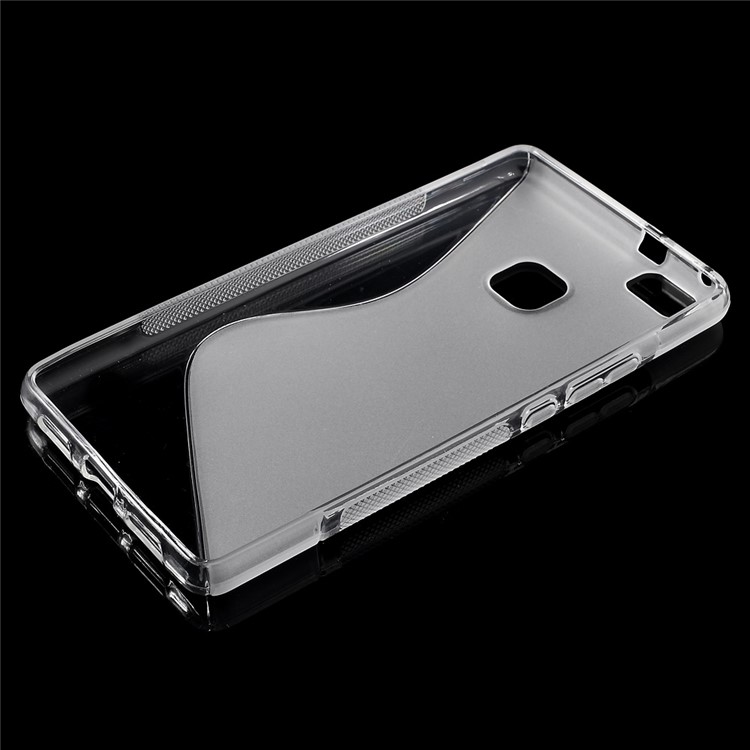 S-line Pattern TPU Skin Case for Huawei P9 Lite - Transparent-3