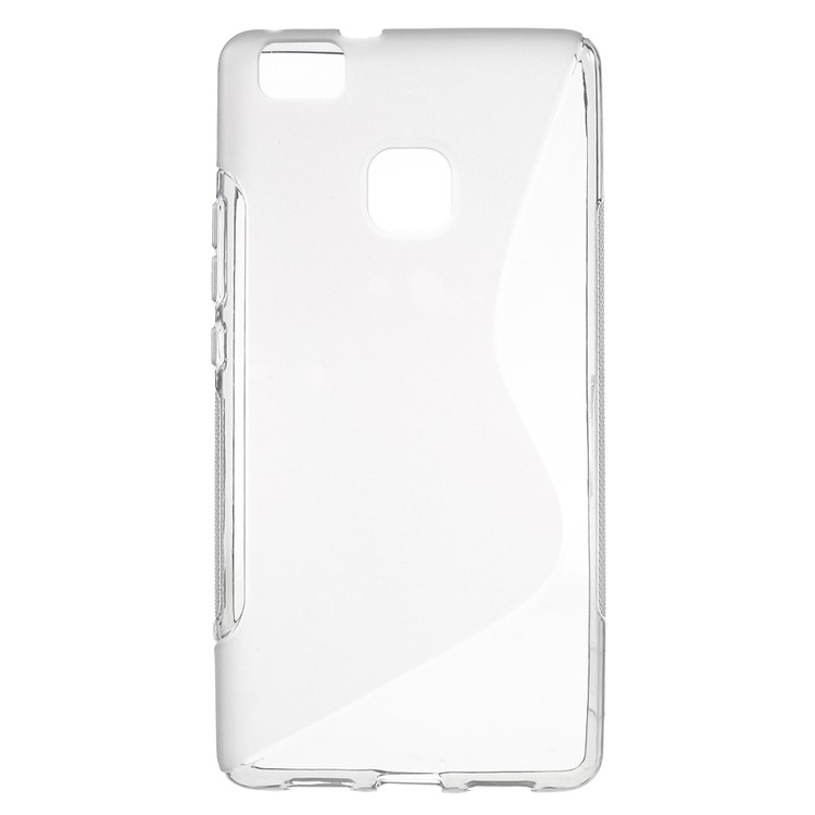 S-line Pattern TPU Phone Case for Huawei P9 Lite - Grey-1