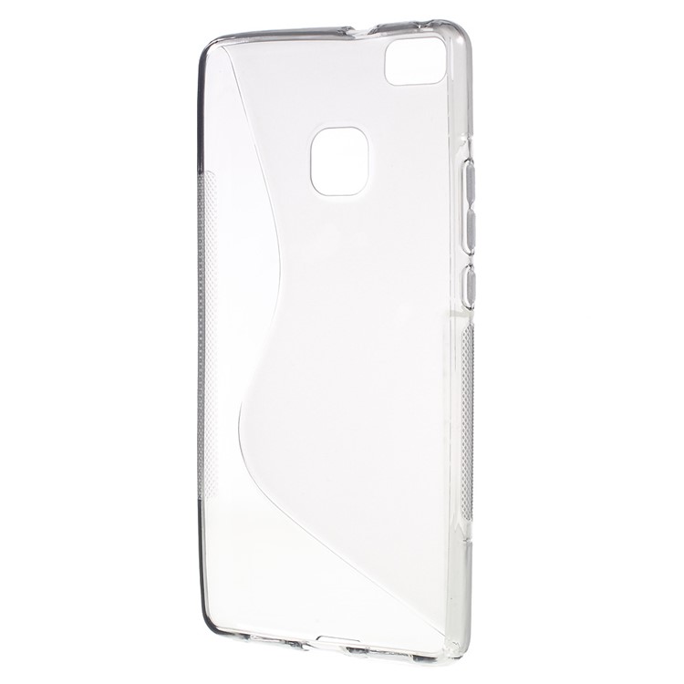 S-line Pattern TPU Phone Case for Huawei P9 Lite - Grey-2