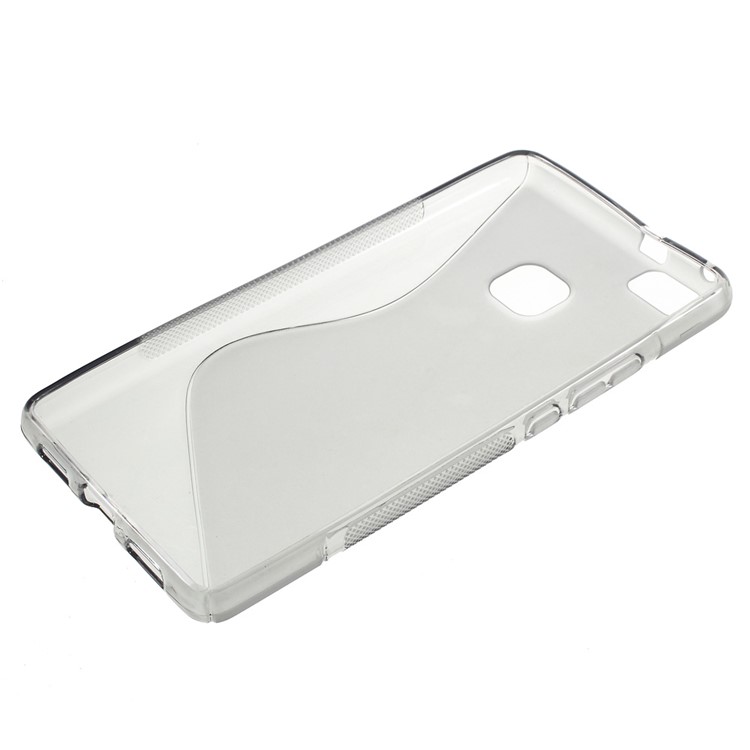 S-line Pattern TPU Phone Case for Huawei P9 Lite - Grey-3