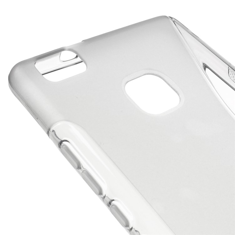 S-line Pattern TPU Phone Case for Huawei P9 Lite - Grey-4