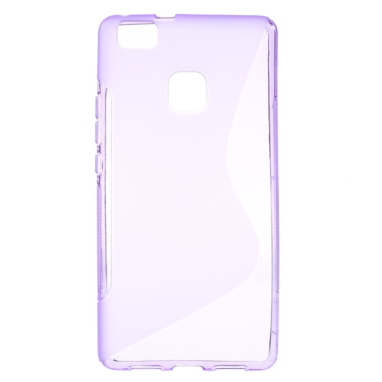 S-line Pattern TPU Gel Back Case for Huawei P9 Lite - Purple-1