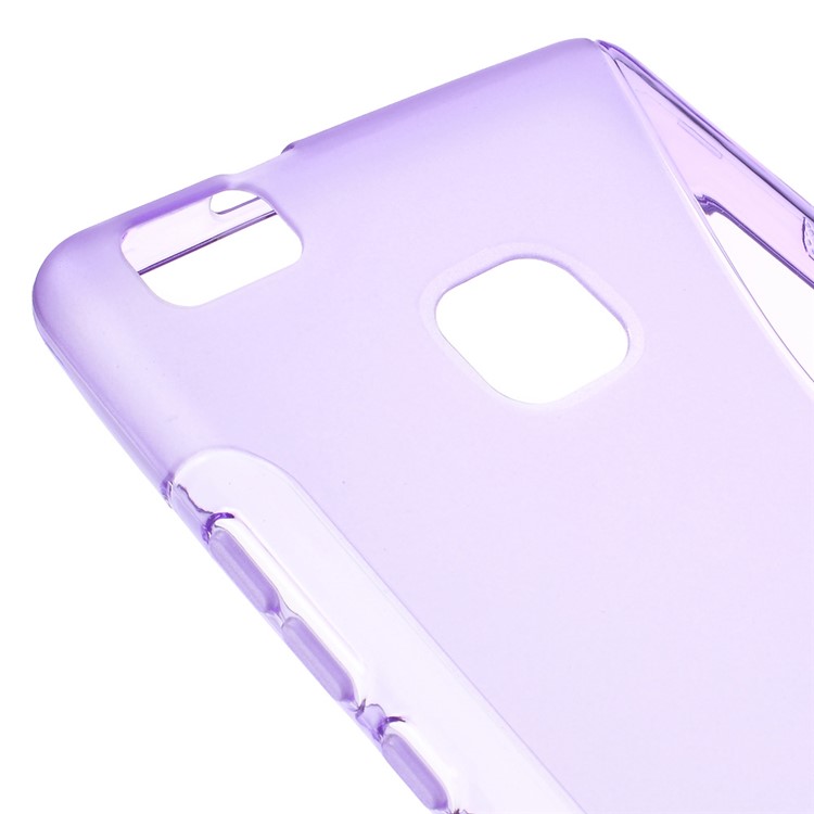 S-line Pattern TPU Gel Back Case for Huawei P9 Lite - Purple-4