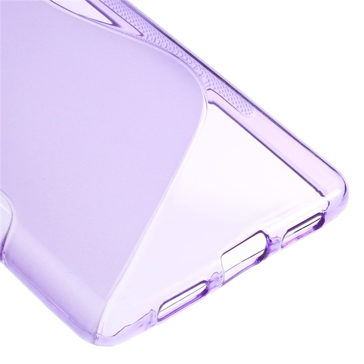 S-line Pattern TPU Gel Back Case for Huawei P9 Lite - Purple-5