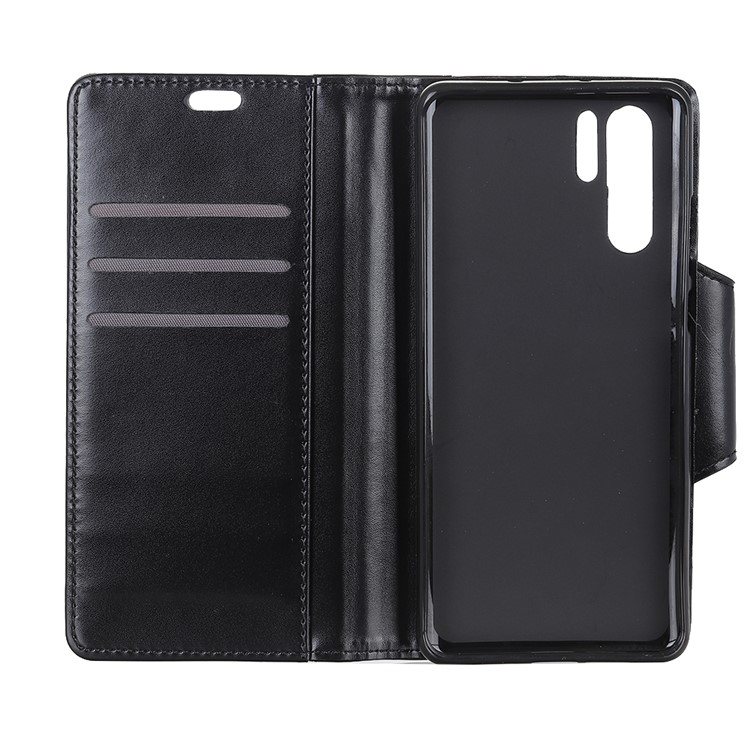 All Round Protection 3 Card Slots PU Leather Case for Huawei P30 Pro - Black-7