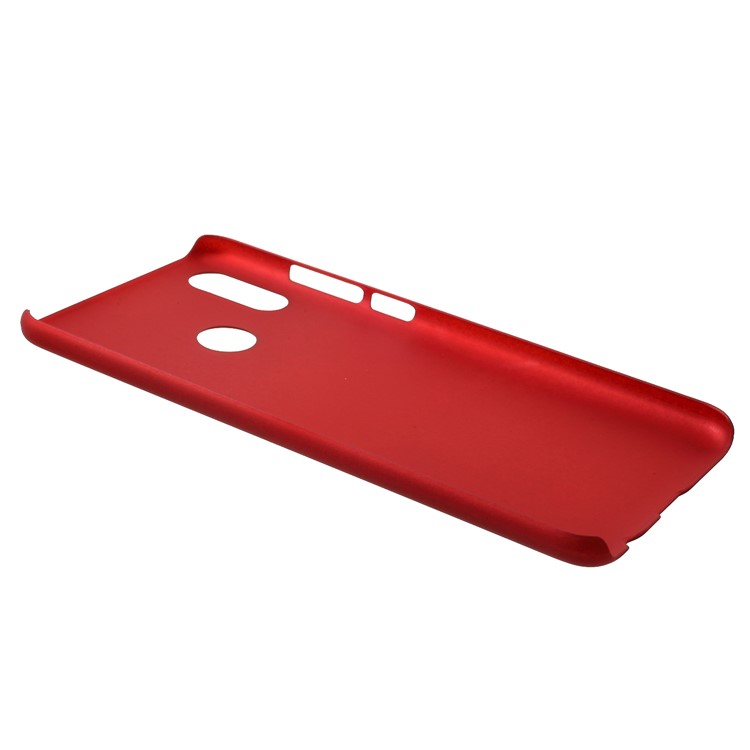 Boîtier de Téléphone en Plastique Dur en Caoutchouc Pour Huawei P Smart (2019) - Rouge