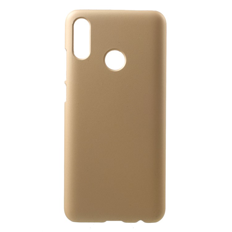 Rubberized Case Hard Plastic Cover Case for Huawei P Smart (2019) - Gold-1