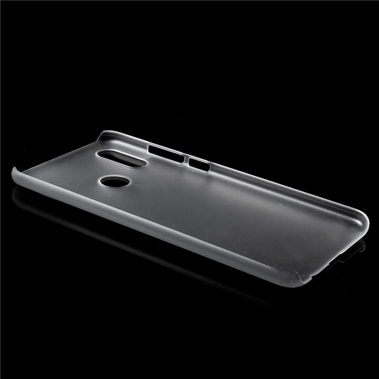 Rubberized Hard Plastic Cell Phone Cover for Huawei P Smart (2019) - Transparent-3